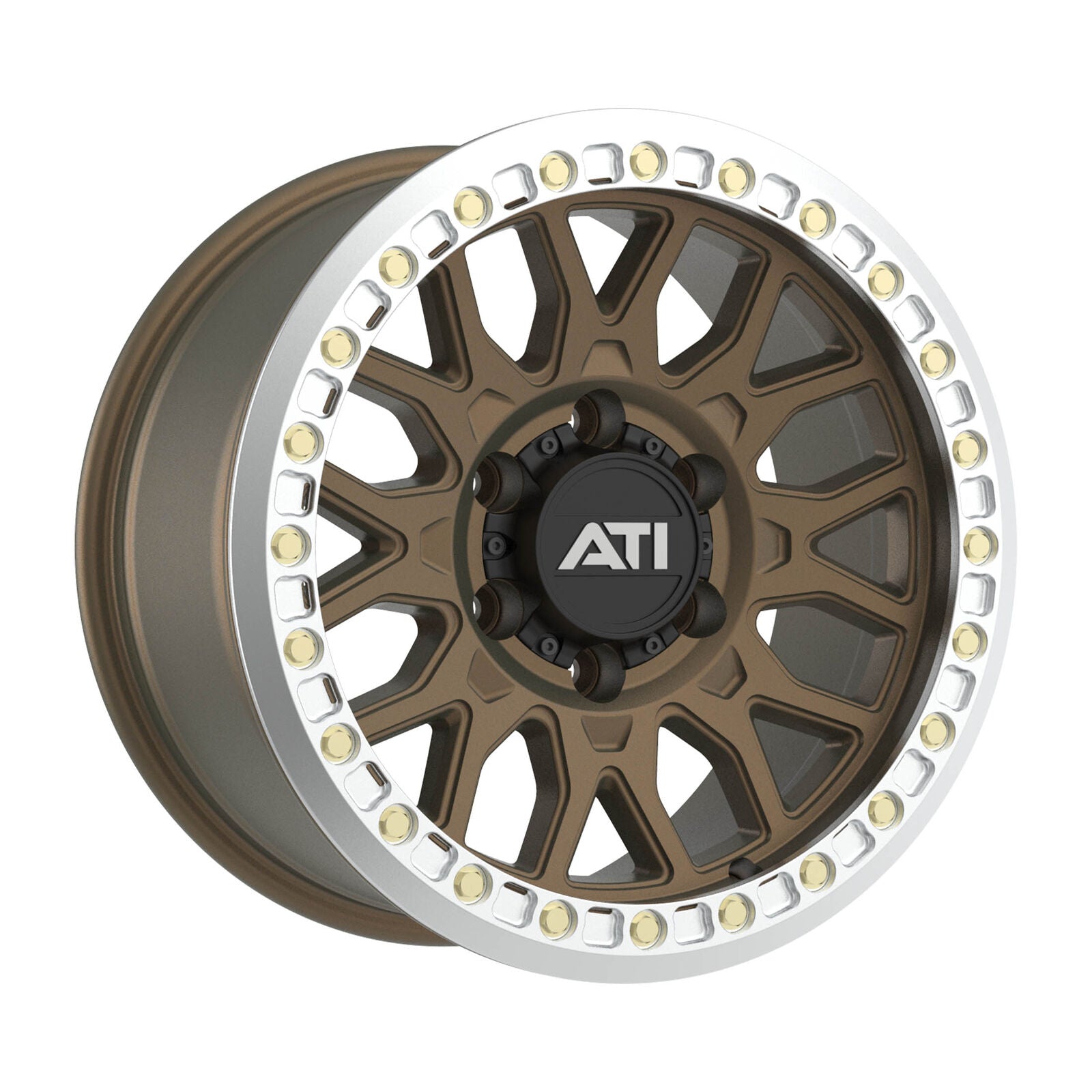 AT-01 17X8.5 HYBRID BEADLOCK WHEEL - BRONZE (5X150) - Adrenaline 4X4