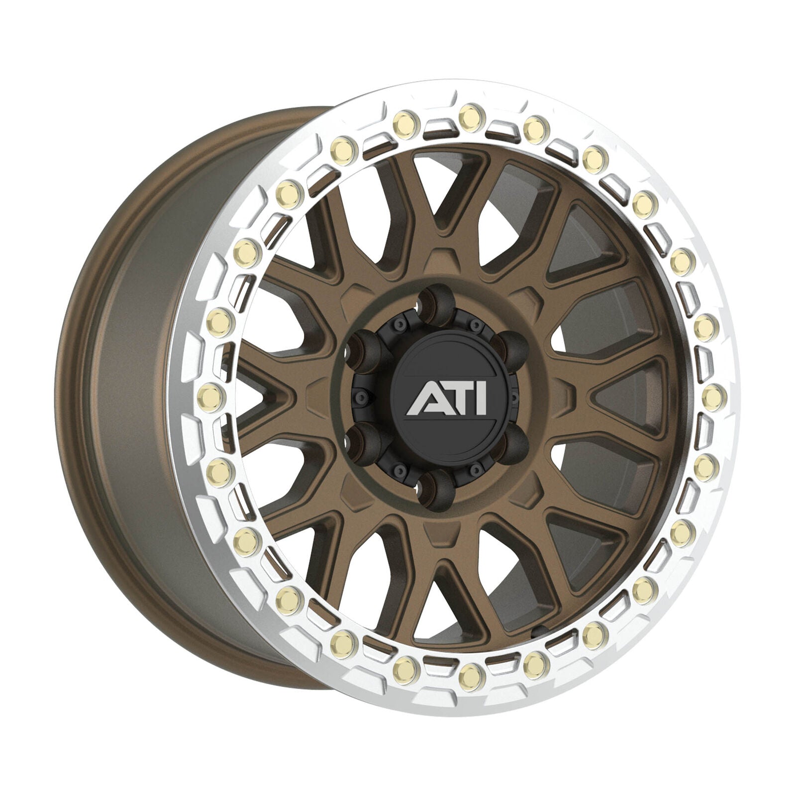 AT-01 17X8.5 HYBRID BEADLOCK WHEEL - BRONZE (5X150) - Adrenaline 4X4