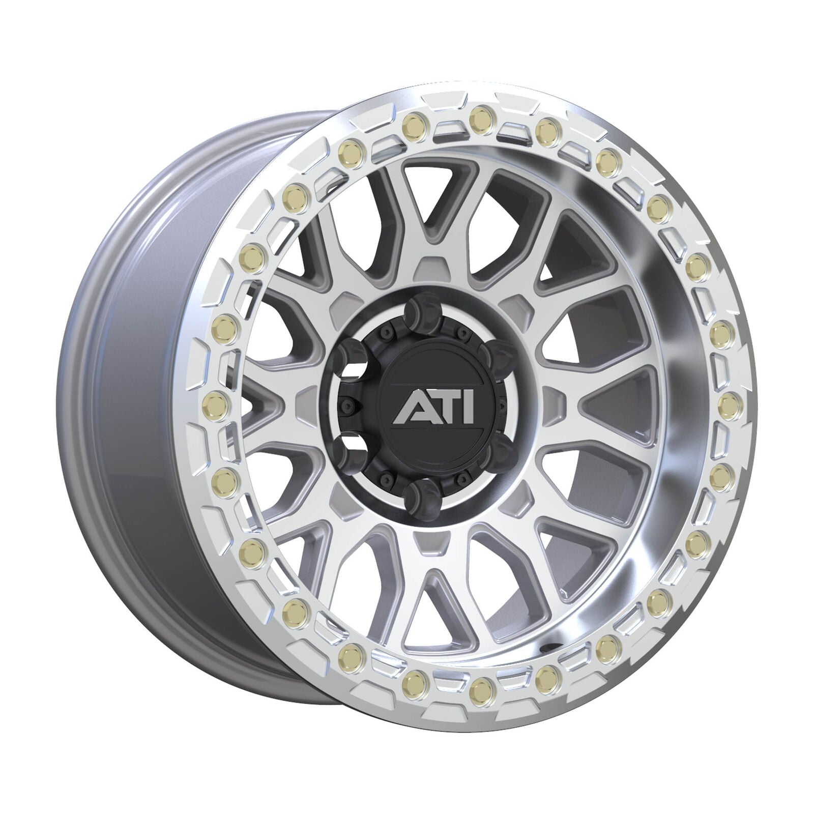 AT-01 17X8.5 HYBRID BEADLOCK WHEEL - MACHINED (5X150) - Adrenaline 4X4