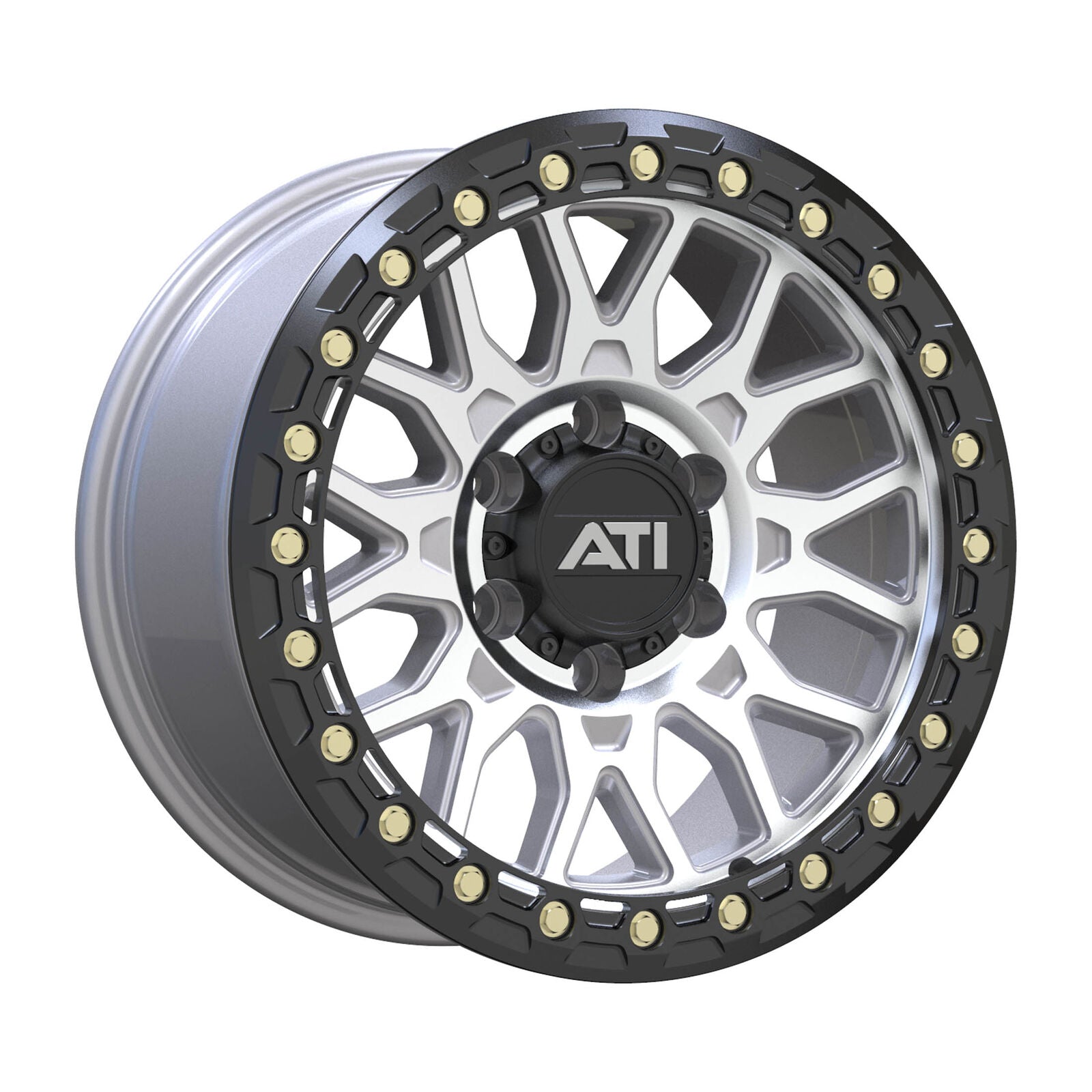 AT-01 17X8.5 HYBRID BEADLOCK WHEEL - MACHINED (5X150) - Adrenaline 4X4