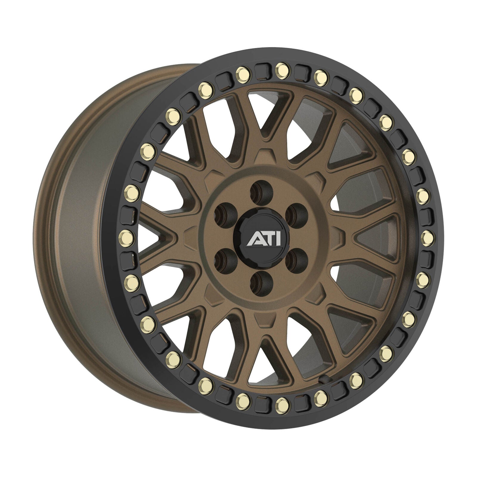 AT-01 17X8.5 HYBRID BEADLOCK WHEEL - BRONZE (6X114.3) - Adrenaline 4X4