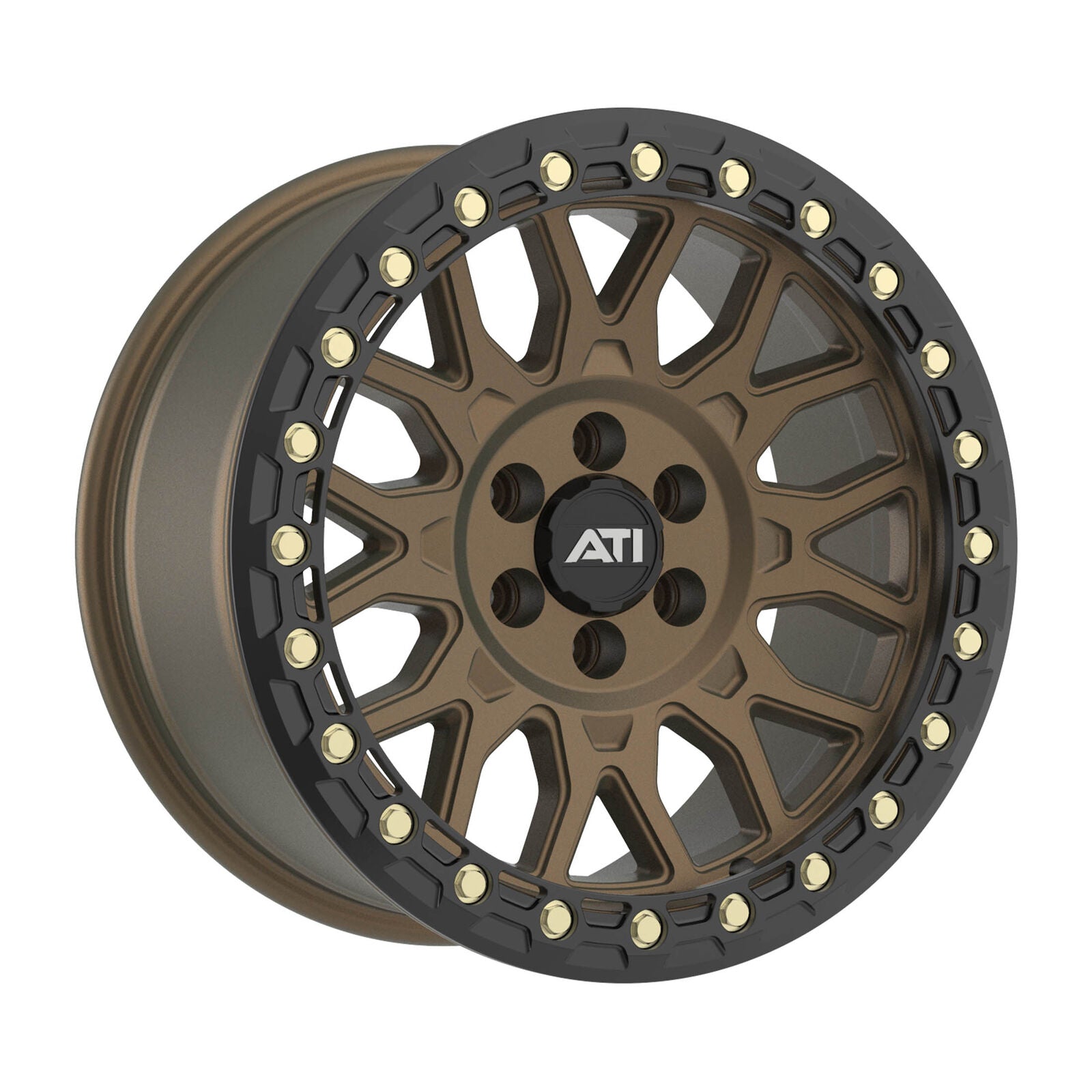 AT-01 17X8.5 HYBRID BEADLOCK WHEEL - BRONZE (6X114.3) - Adrenaline 4X4