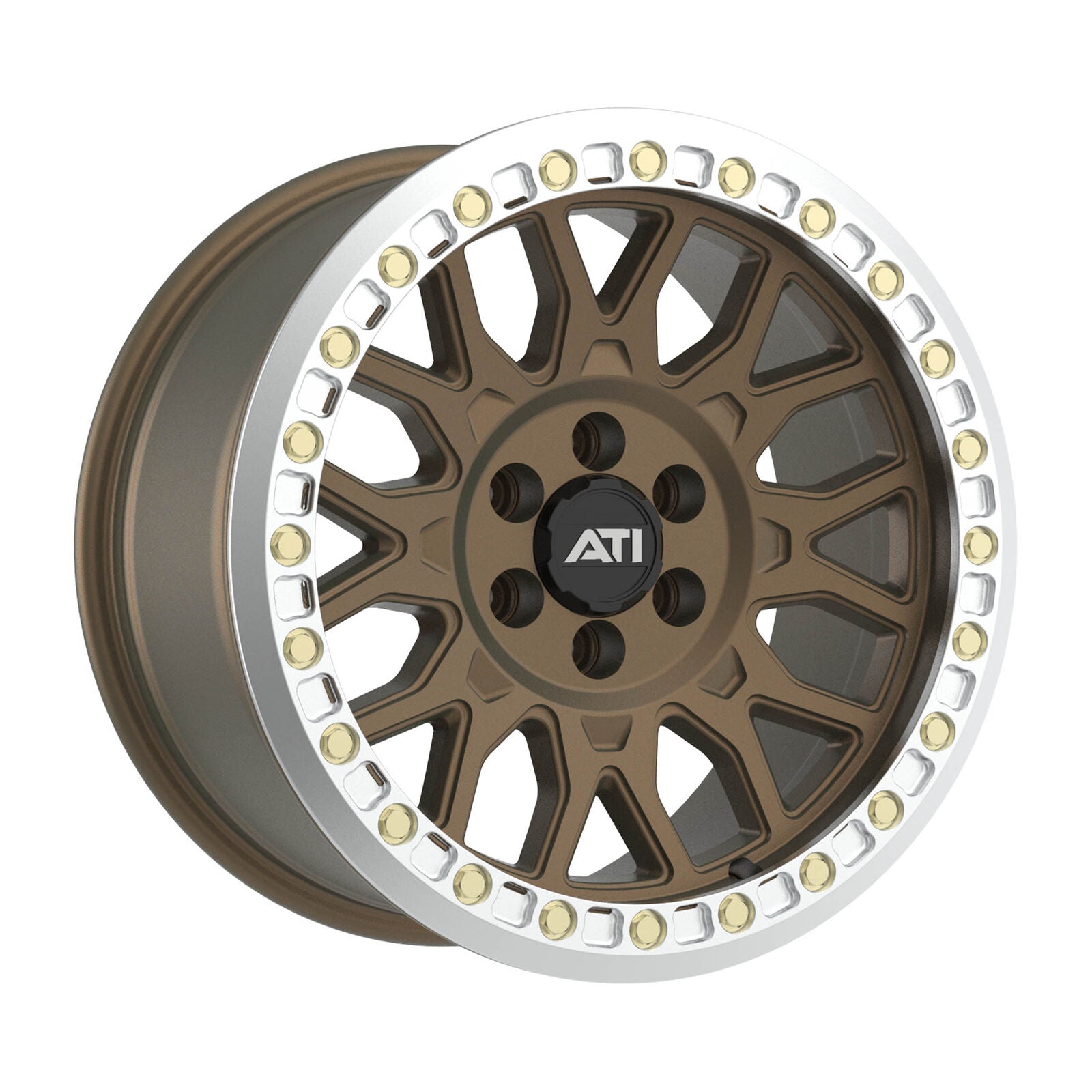 AT-01 17X8.5 HYBRID BEADLOCK WHEEL - BRONZE (6X114.3) - Adrenaline 4X4
