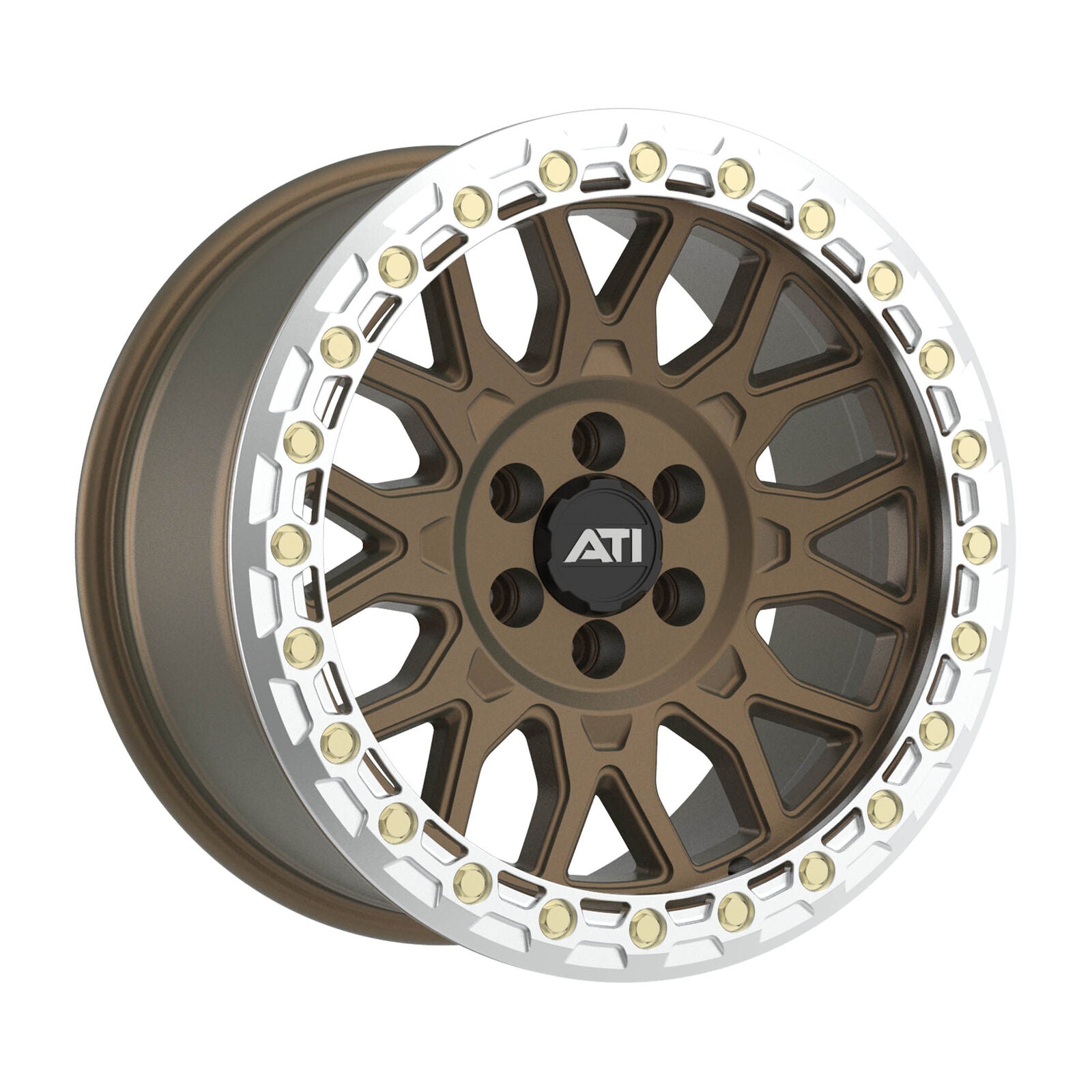 AT-01 17X8.5 HYBRID BEADLOCK WHEEL - BRONZE (6X114.3) - Adrenaline 4X4