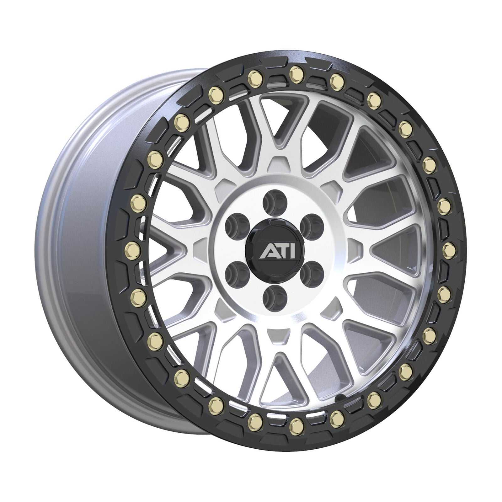 AT-01 17X8.5 HYBRID BEADLOCK WHEEL - MACHINED (6X114.3) - Adrenaline 4X4