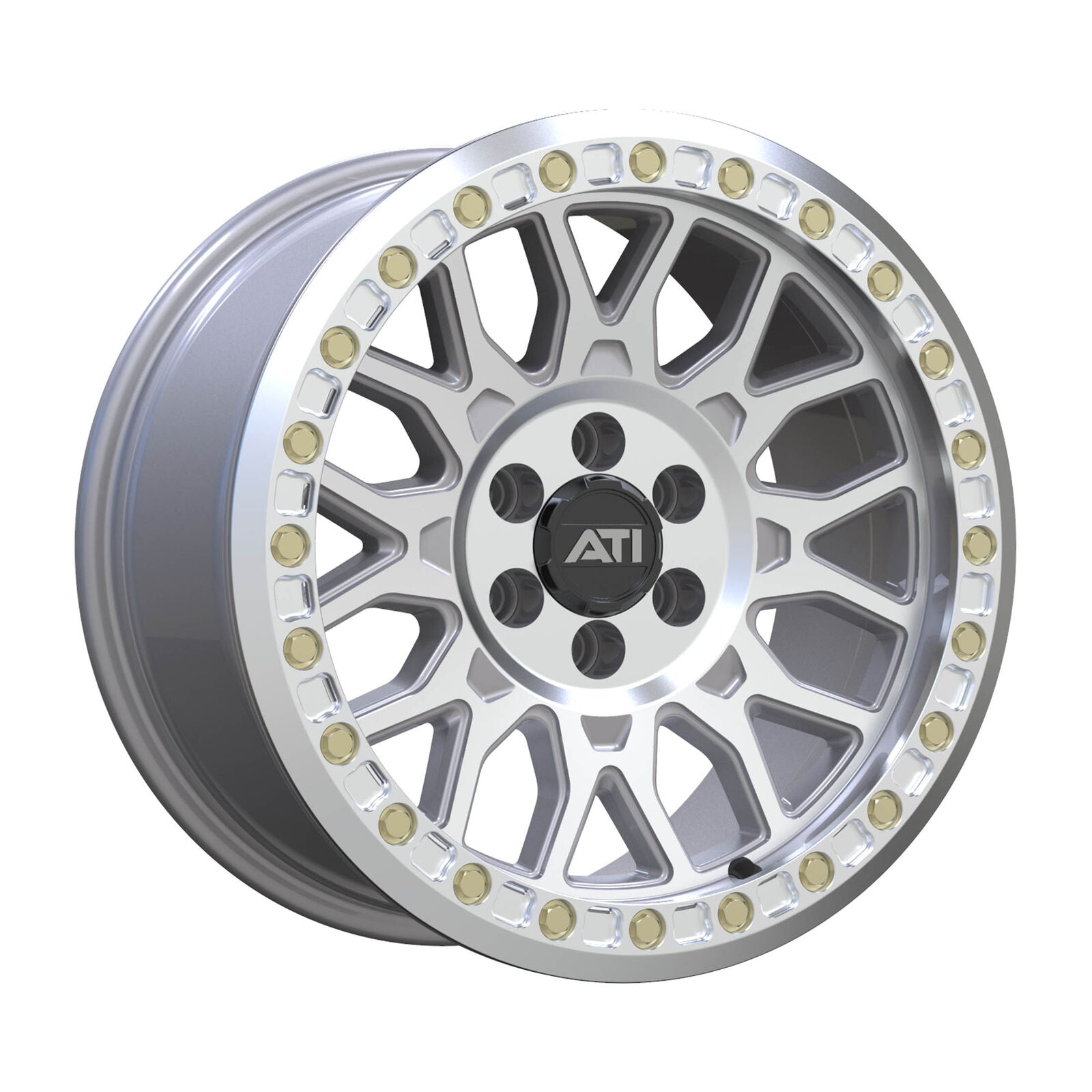 AT-01 17X8.5 HYBRID BEADLOCK WHEEL - MACHINED (6X114.3) - Adrenaline 4X4