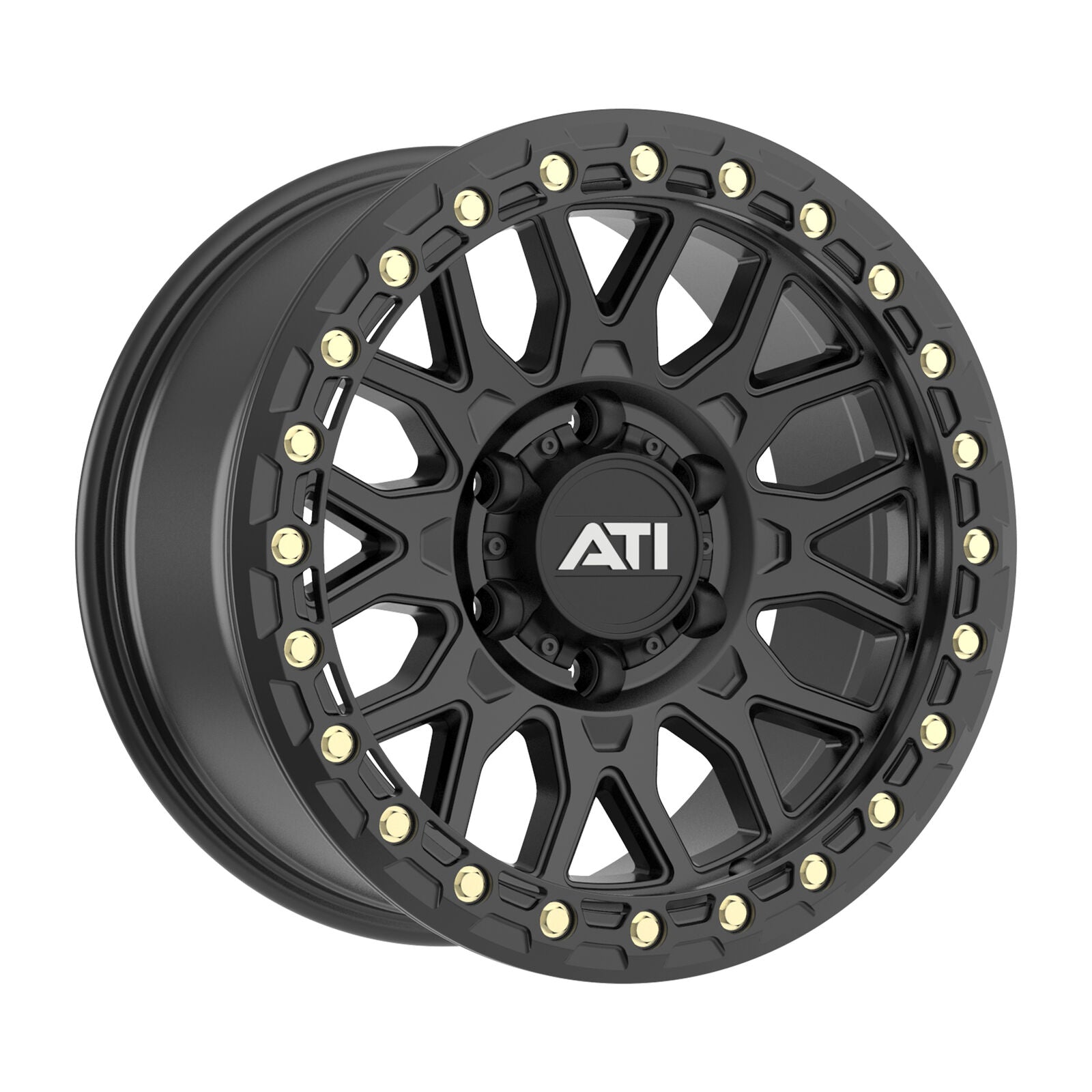 AT-01 17X8.5 HYBRID BEADLOCK WHEEL - BLACK (6X139.7) - Adrenaline 4X4