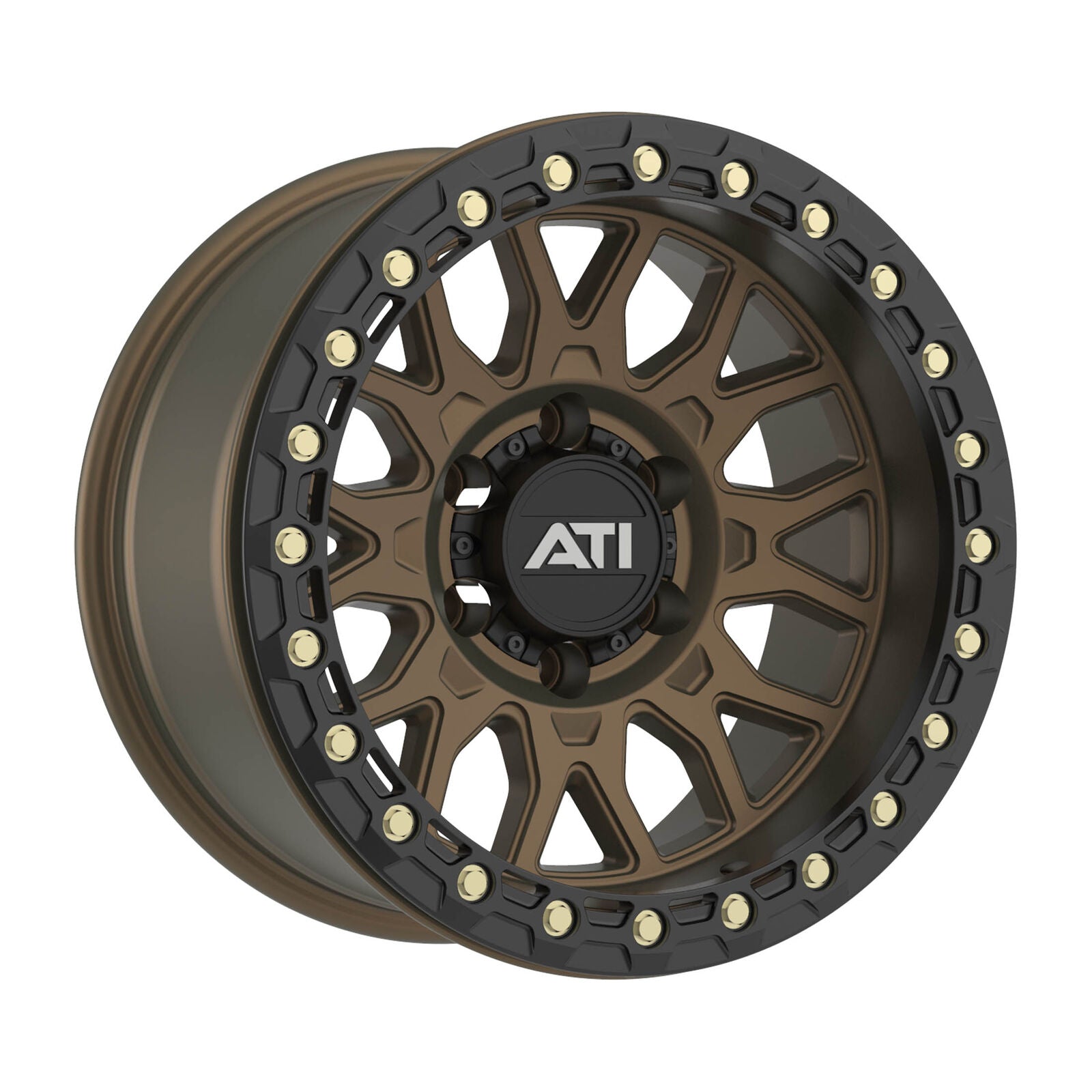AT-01 17X8.5 HYBRID BEADLOCK WHEEL - BRONZE (6X139.7) - Adrenaline 4X4