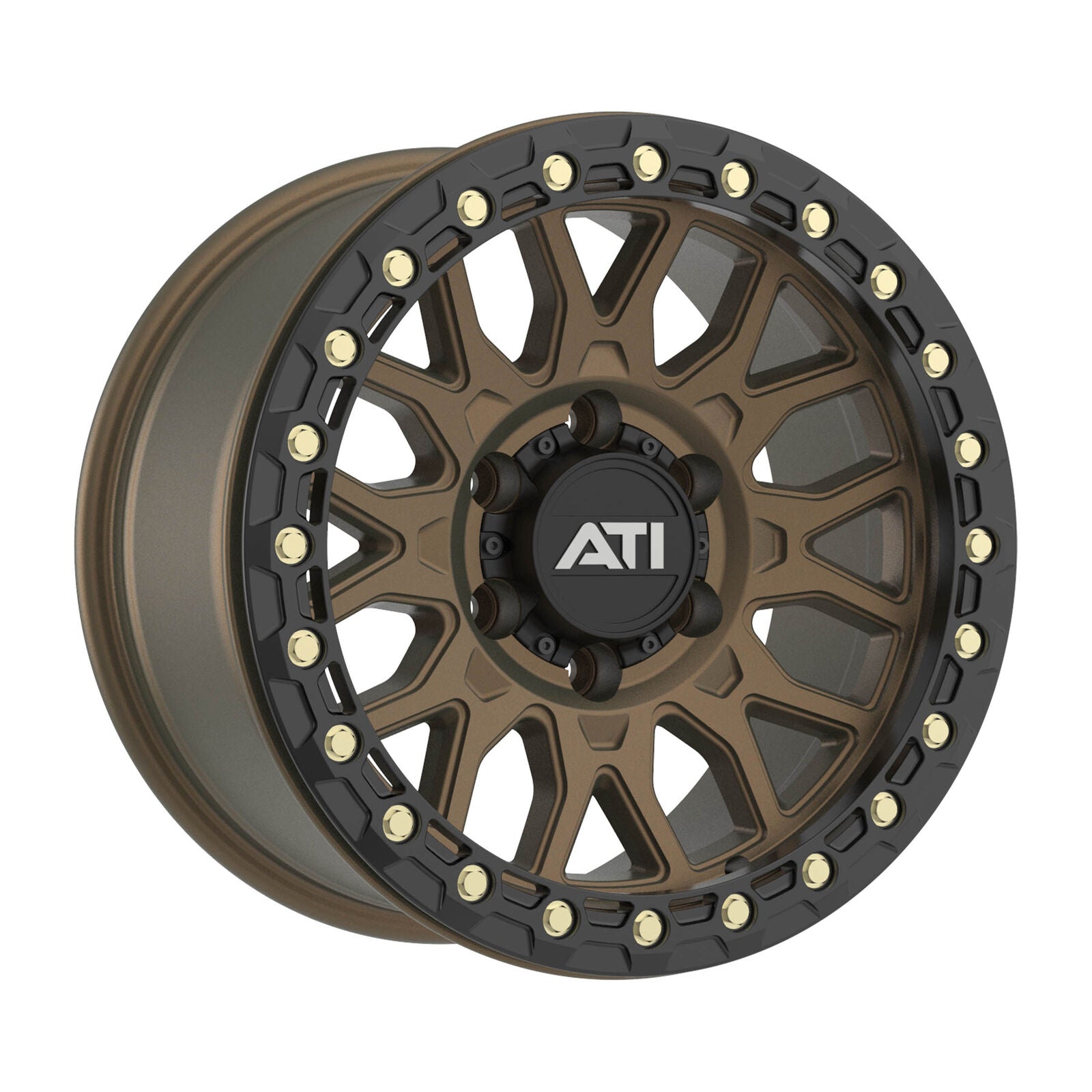 AT-01 17X8.5 HYBRID BEADLOCK WHEEL - BRONZE (6X139.7) - Adrenaline 4X4