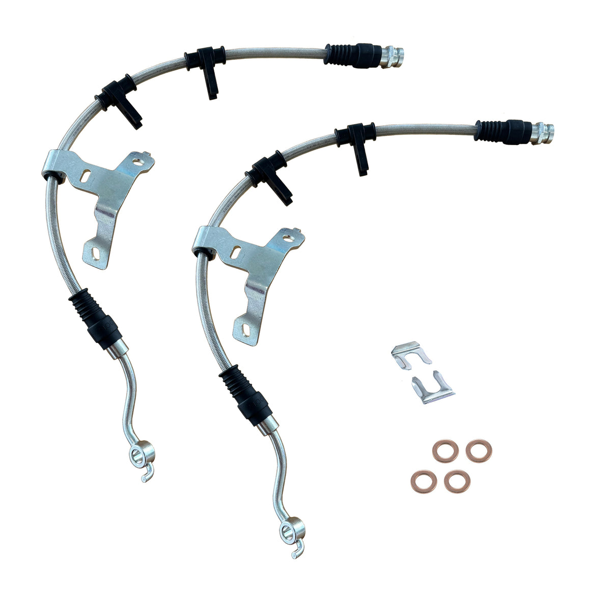 ATI EXTENDED BRAIDED BRAKE LINES - FRONT - FORD PY NEXT GEN RANGER/VOLKSWAGEN AMAROK 2022-CURRENT