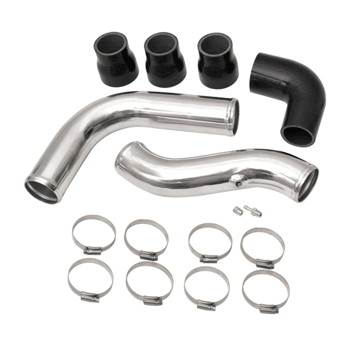 ATI intercooler hard pipe upgrade, polished, Isuzu D-Max / Mazda BT-50