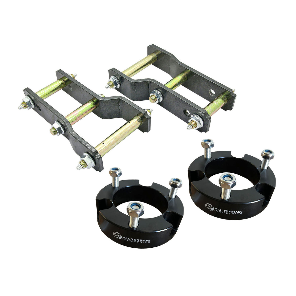 ATI SPACER/SHACKLE LIFT KIT - 2.5" FRONT + 2" REAR - MITSUBISHI TRITON MQ/MR 2015-2024