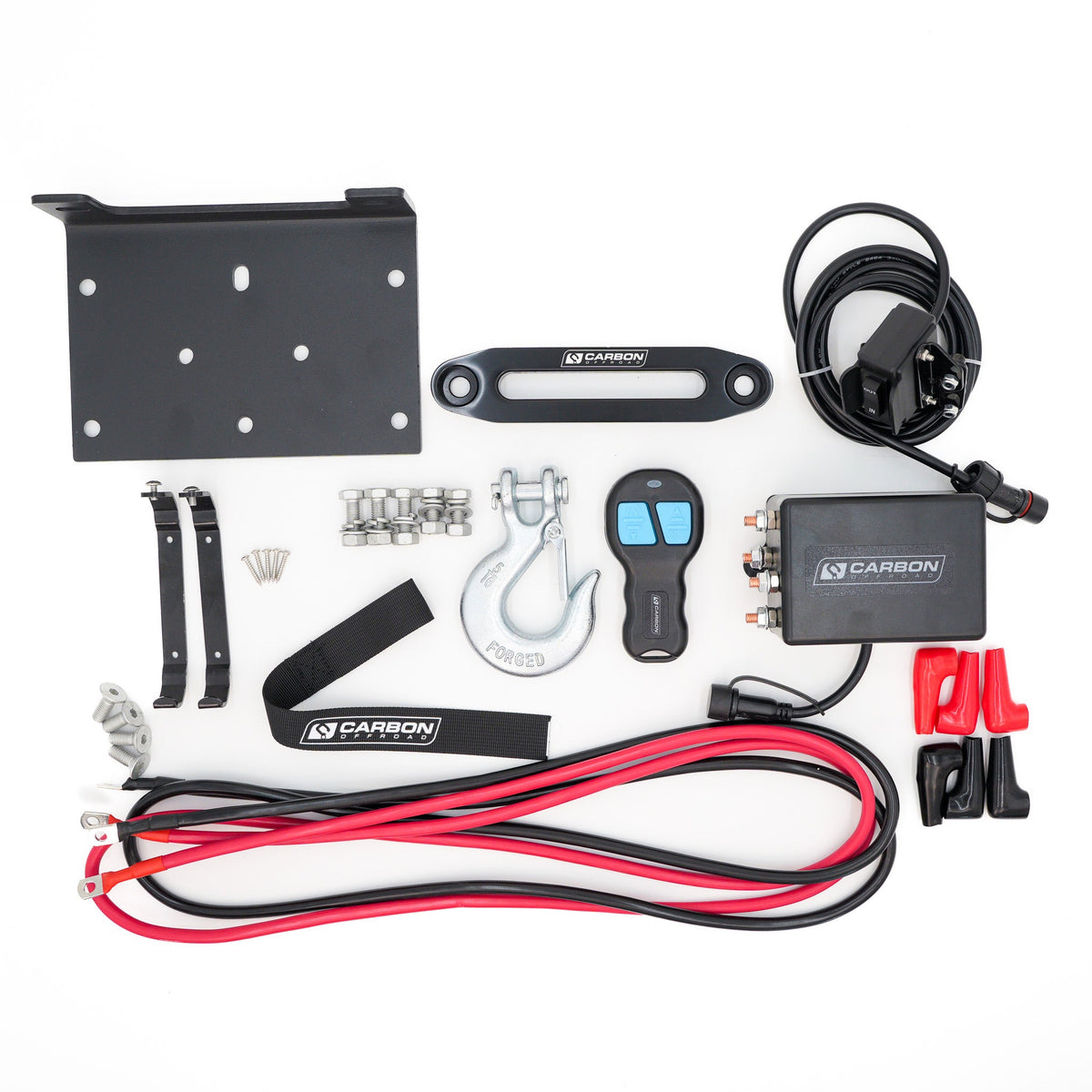Carbon 3.0k 3000lb ATV - Trailer Winch