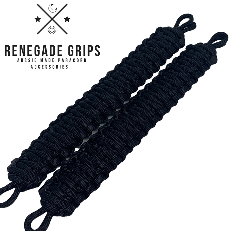 "Black Beauty" Paracord Vehicle Grips