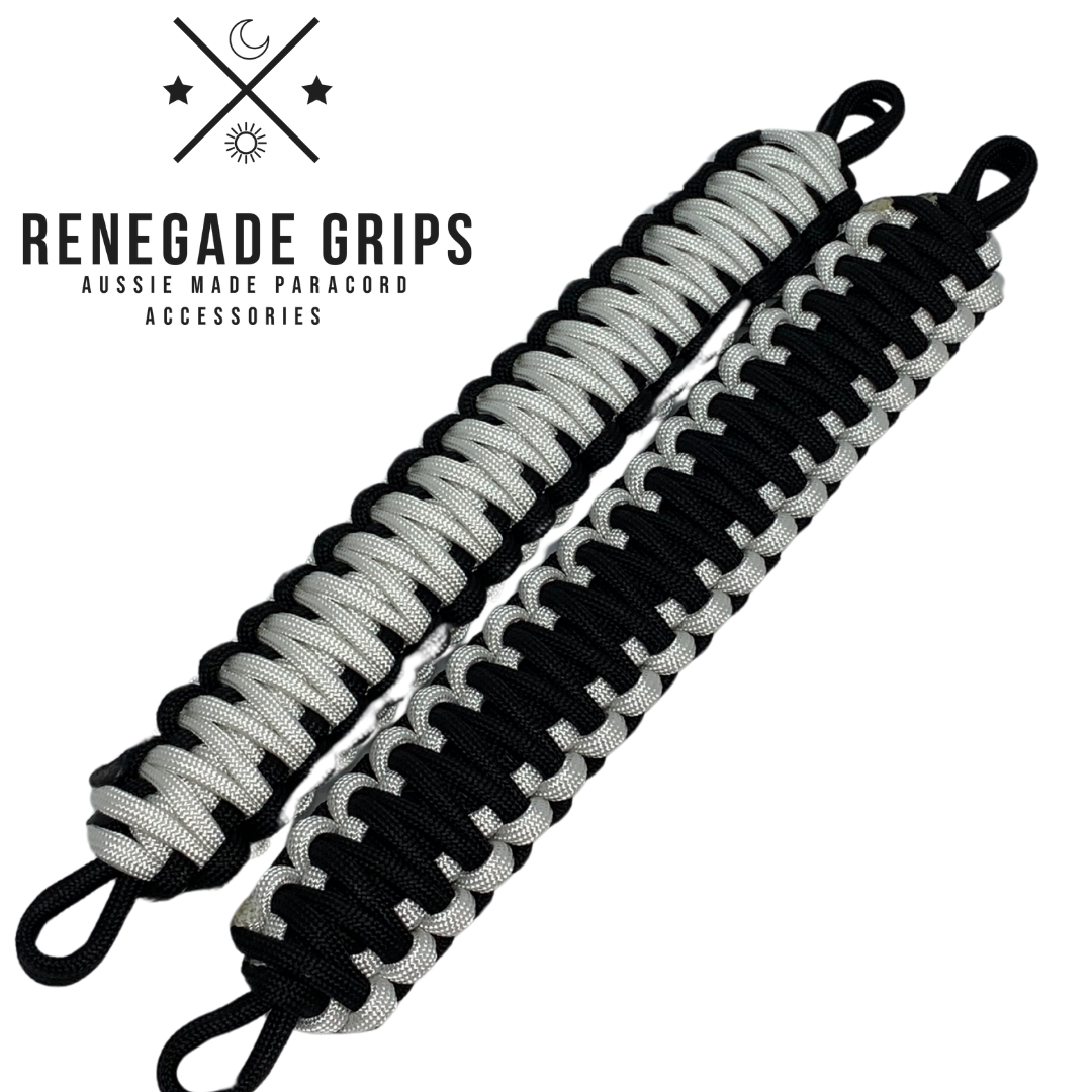 Black Widow paracord grips