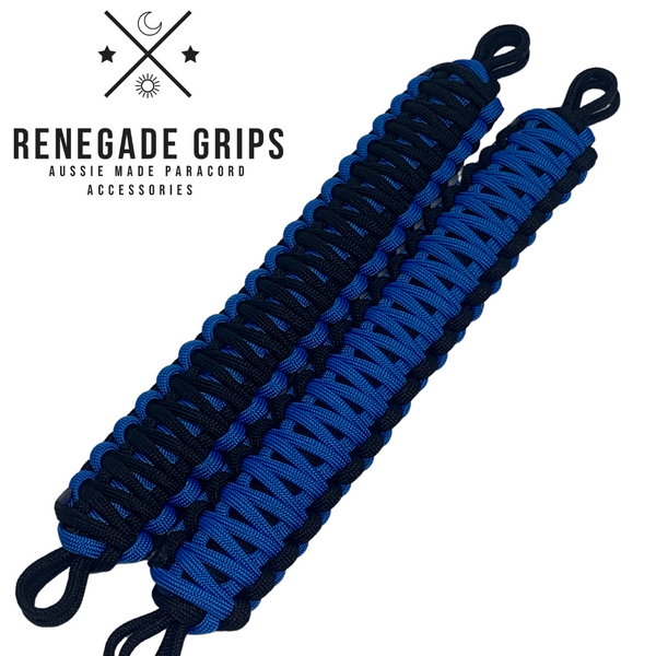 "Blue Beyond" Paracord Vehicle Grips