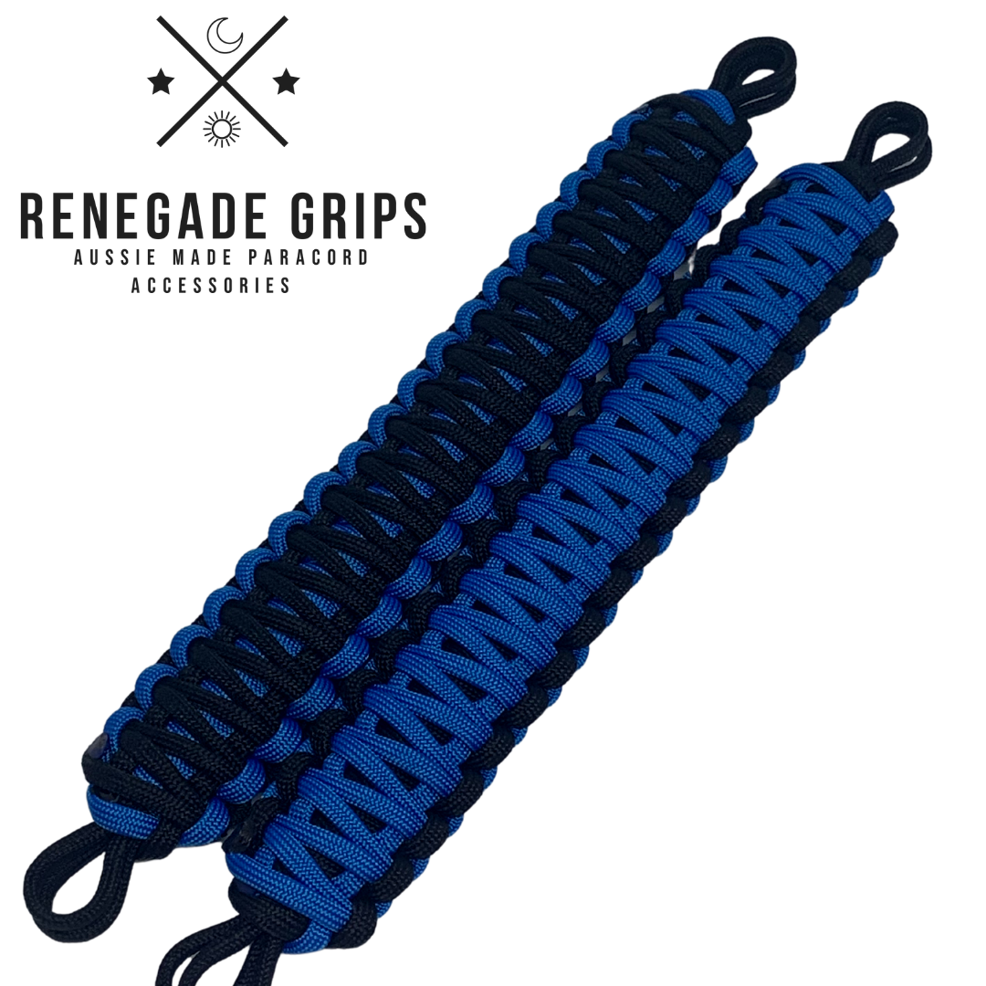 Blue Beyond paracord grips