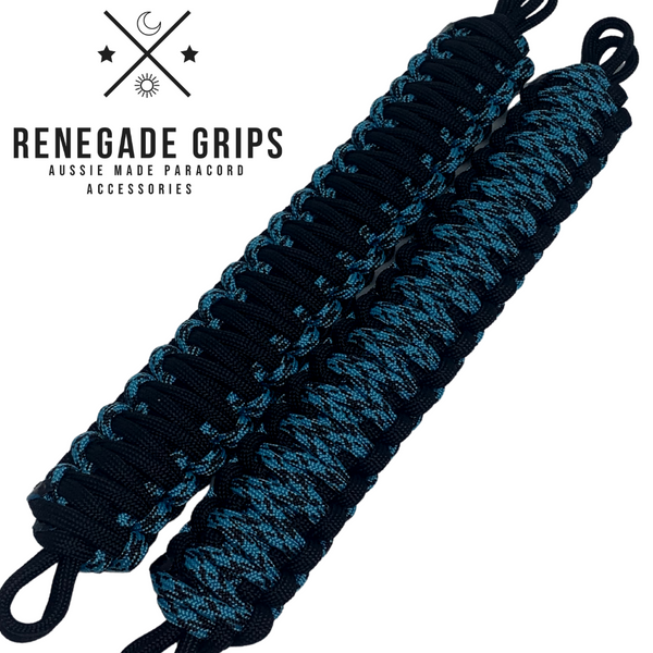 "Blue Impressions" Paracord Vehicle Grips