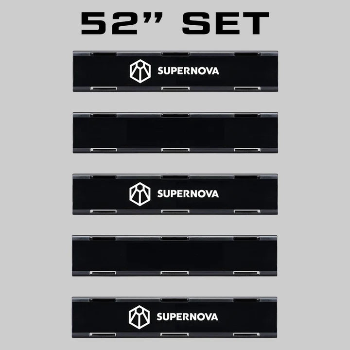 SUPERNOVA DELTA SERIES SINGLE ROW LIGHTBAR - BLACKOUT COVERS - Adrenaline 4X4