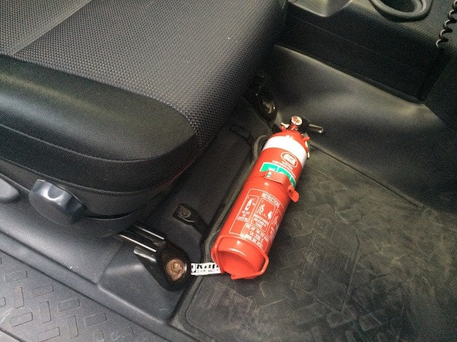 Toyota FJ Cruiser Fire Extinguisher Bracket