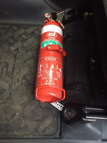 Toyota FJ Cruiser Fire Extinguisher Bracket - Adrenaline 4X4