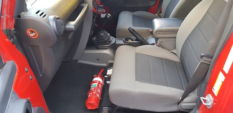 Jeep Wrangler (JK) 4 Door Only Fire Extinguisher Bracket - Adrenaline 4X4