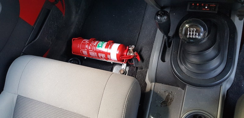 Jeep Wrangler (JK) 4 Door Only Fire Extinguisher Bracket - Adrenaline 4X4