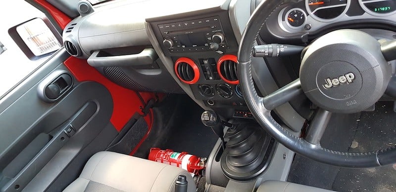 Jeep Wrangler (JK) 4 Door Only Fire Extinguisher Bracket - Adrenaline 4X4