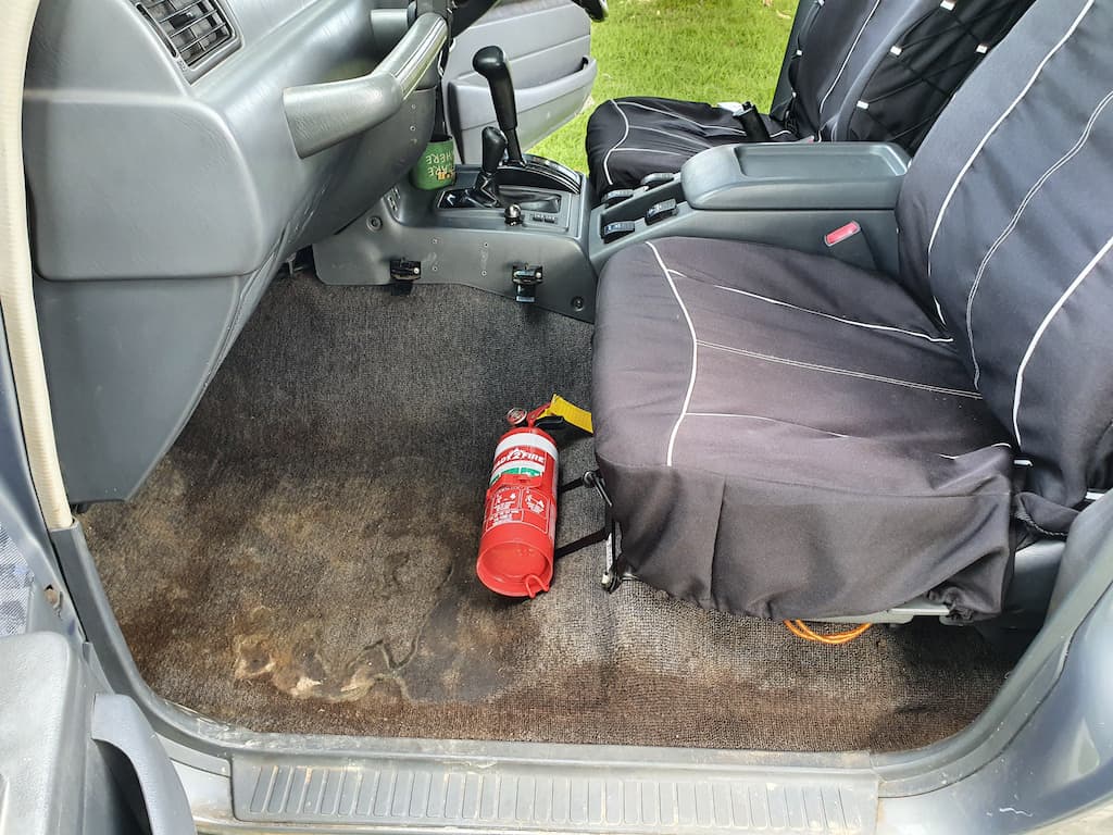 Toyota Landcruiser 80 Series Fire Extinguisher Bracket - Adrenaline 4X4