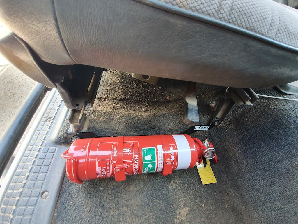 Nissan Patrol (GQ) Fire Extinguisher Bracket - Adrenaline 4X4