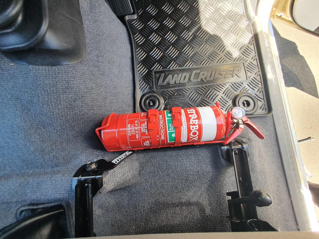 Toyota Landcruiser 79 Dual Cab (2017+) Fire Extinguisher Bracket - Adrenaline 4X4