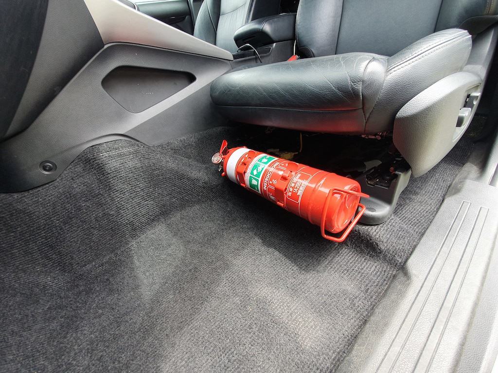 Mitsubishi Pajero (Sport) Fire Extinguisher Bracket - Adrenaline 4X4