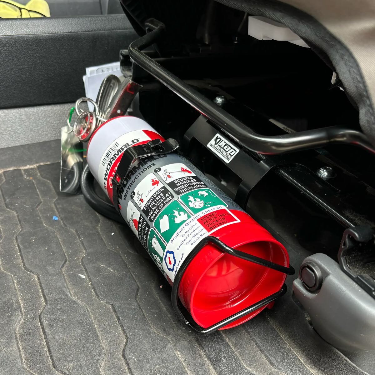 Toyota Hiace 2019+ (H300) Fire Extinguisher Bracket - Adrenaline 4X4