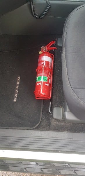Mitsubishi Pajero (1999-2021) Fire Extinguisher Bracket - Adrenaline 4X4