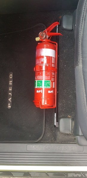 Mitsubishi Pajero (1999-2021) Fire Extinguisher Bracket - Adrenaline 4X4