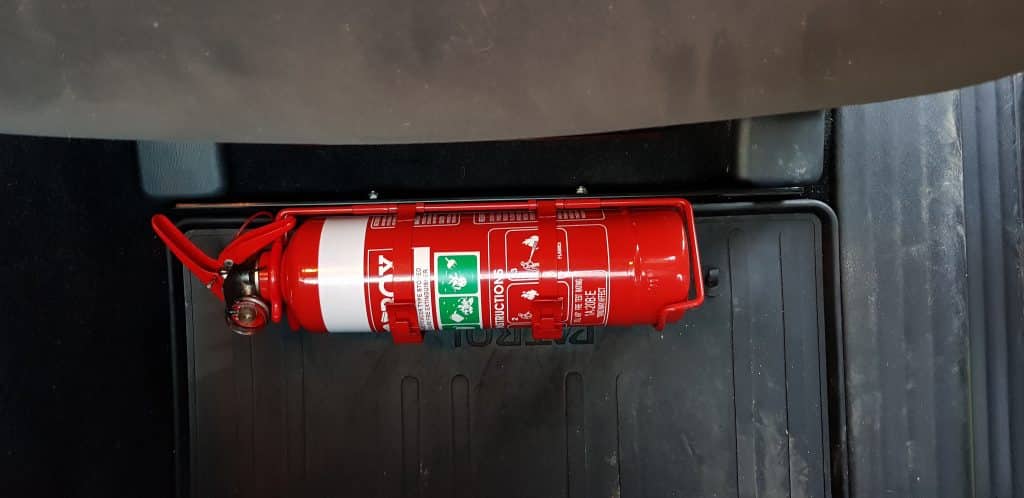 Nissan Patrol (Y62) Fire Extinguisher Bracket - Adrenaline 4X4