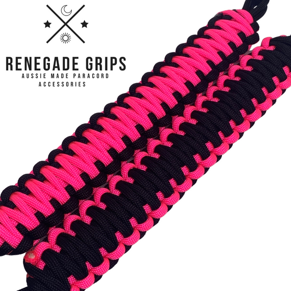 "Pink Delight" Paracord Vehicle Grips