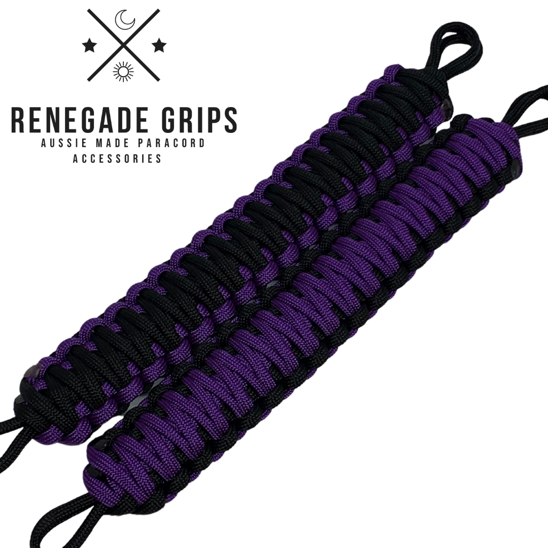 "Purple Rain" Paracord Vehicle Grips - Adrenaline 4X4