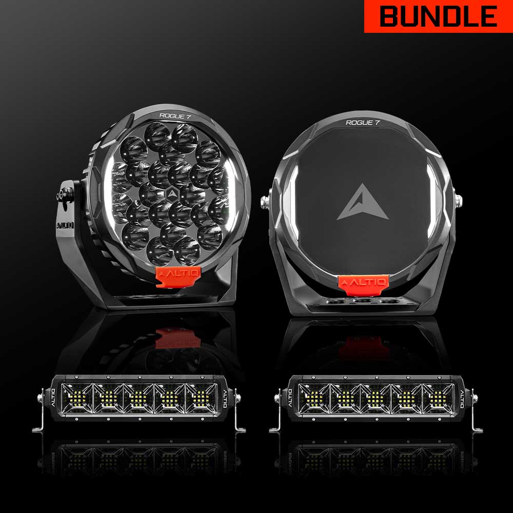 Rogue MK3 7" Pair + 12" Scene Light Bar Pair - Bundle