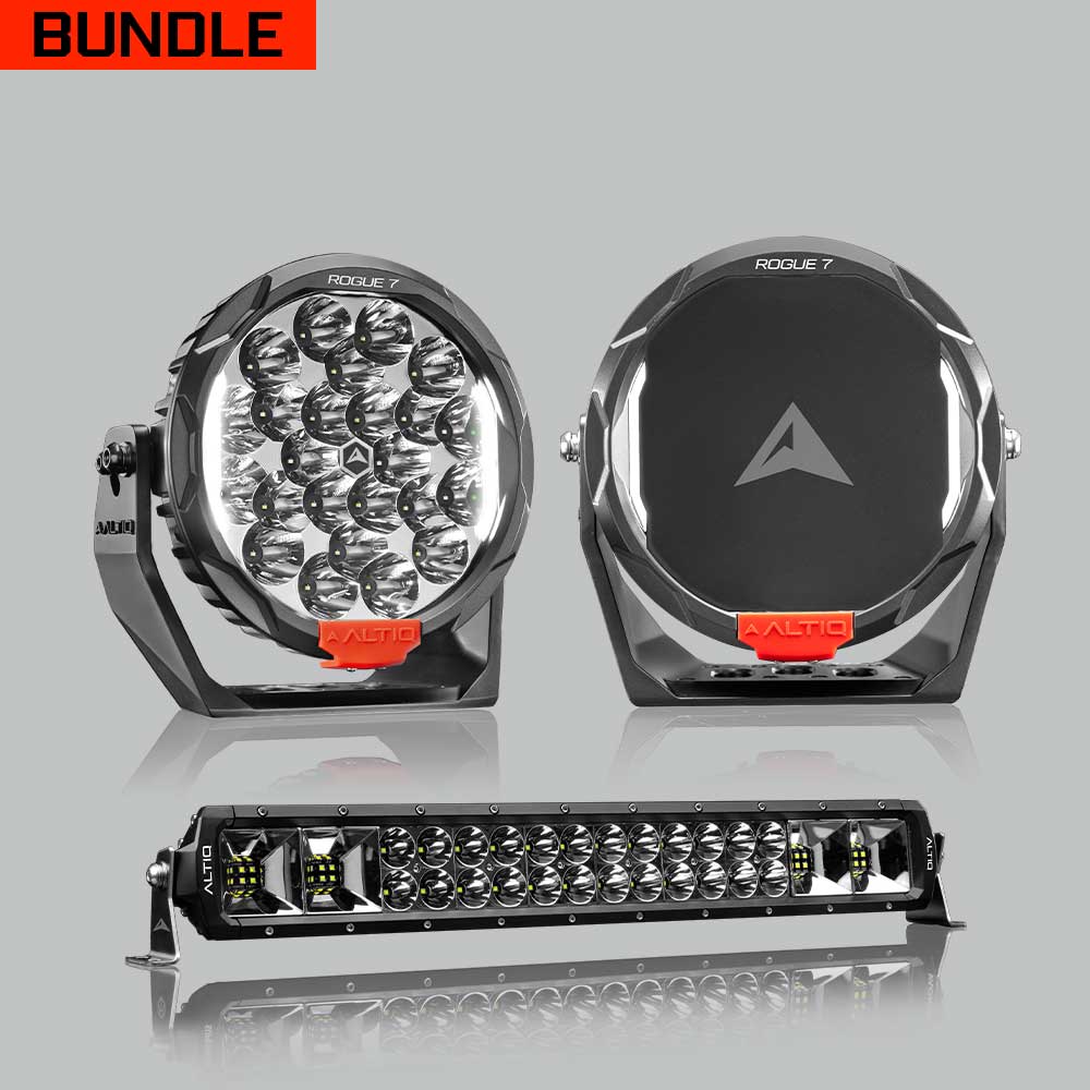 Rogue MK3 7" Pair + 22" Hybrid Light Bar - Bundle
