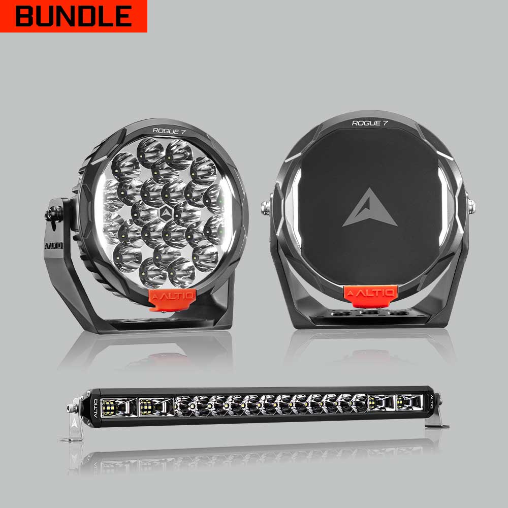 Rogue MK3 7" Pair + 22" Hybrid Light Bar - Bundle
