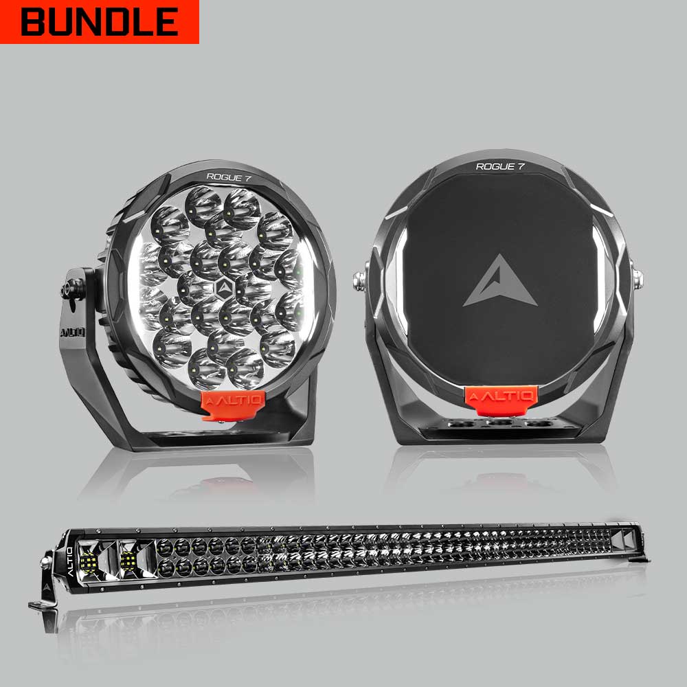 Rogue MK3 7" Pair + 52" Hybrid Light Bar - Bundle