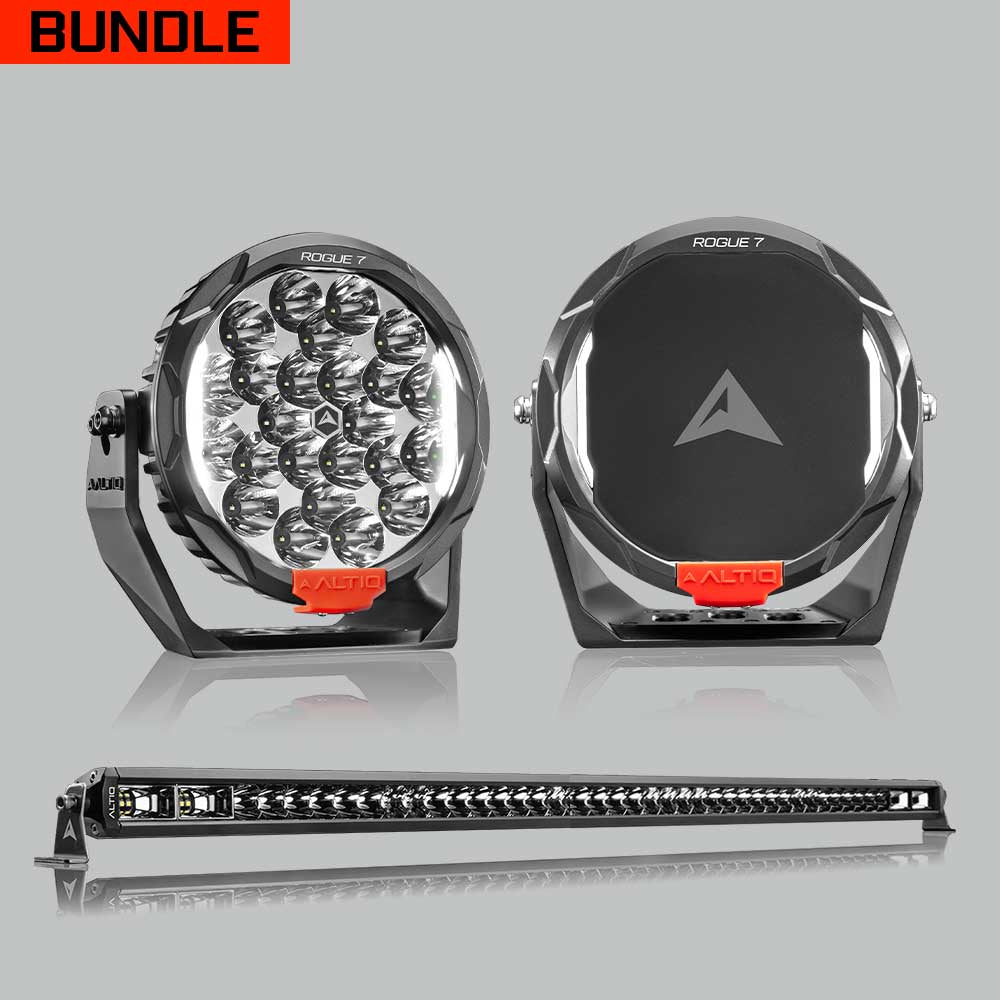 Rogue MK3 7" Pair + 52" Hybrid Light Bar - Bundle