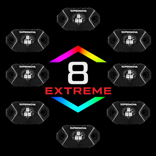 SUPERNOVA SPECTRUM 8 EXTREME - LED RGB ROCK LIGHTS - Adrenaline 4X4
