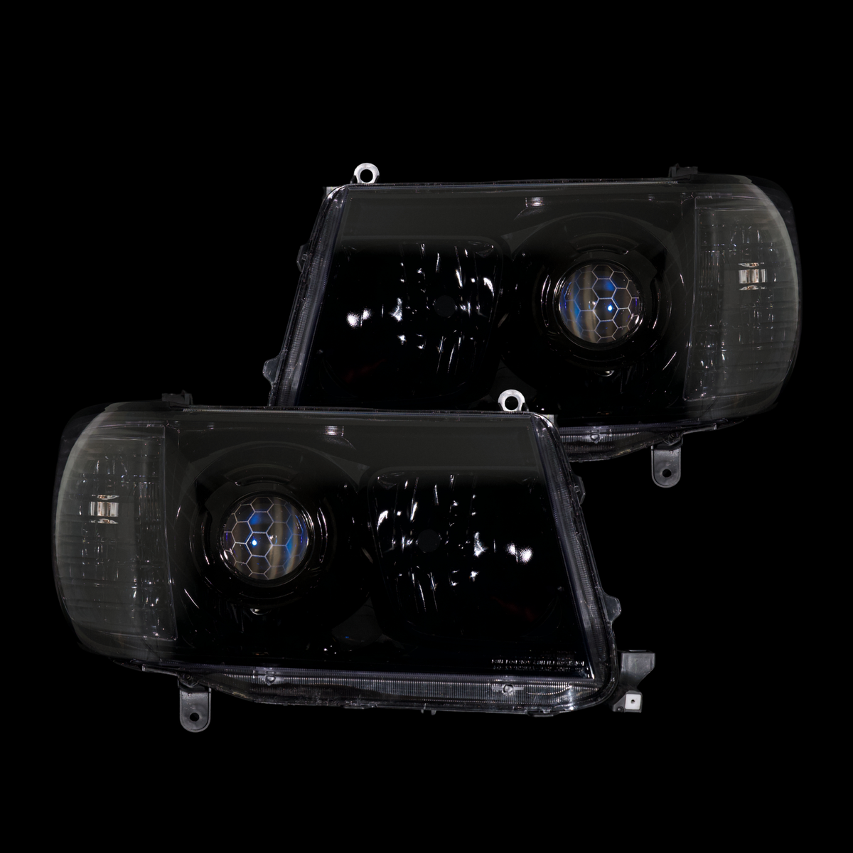 OEM+ Black Headlights to suit Toyota 100/105 Series