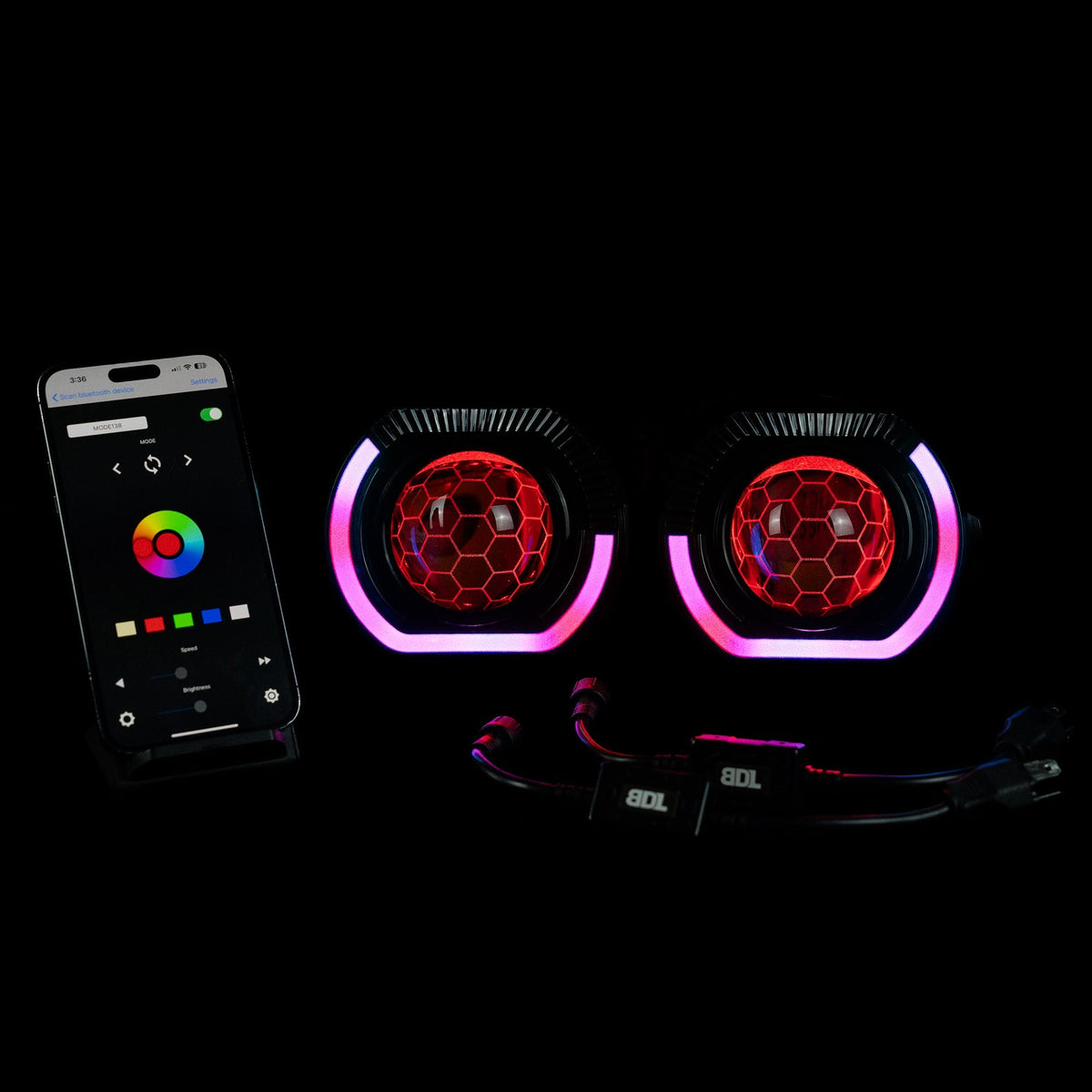 Bi-LED 'Angry Eye' Headlight Retrofit DIY Kit