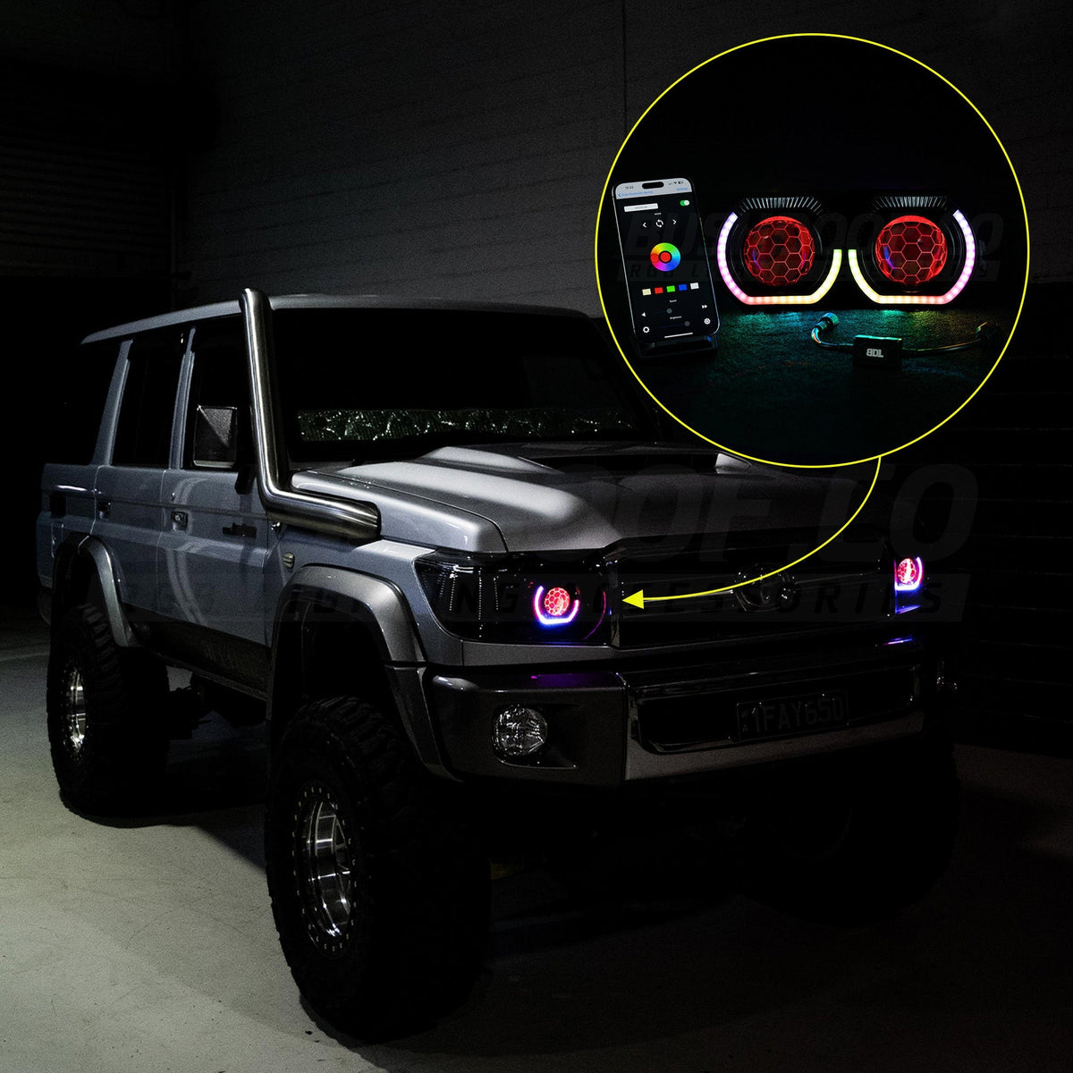 Bi-LED 'Angry Eye' Headlight Retrofit DIY Kit