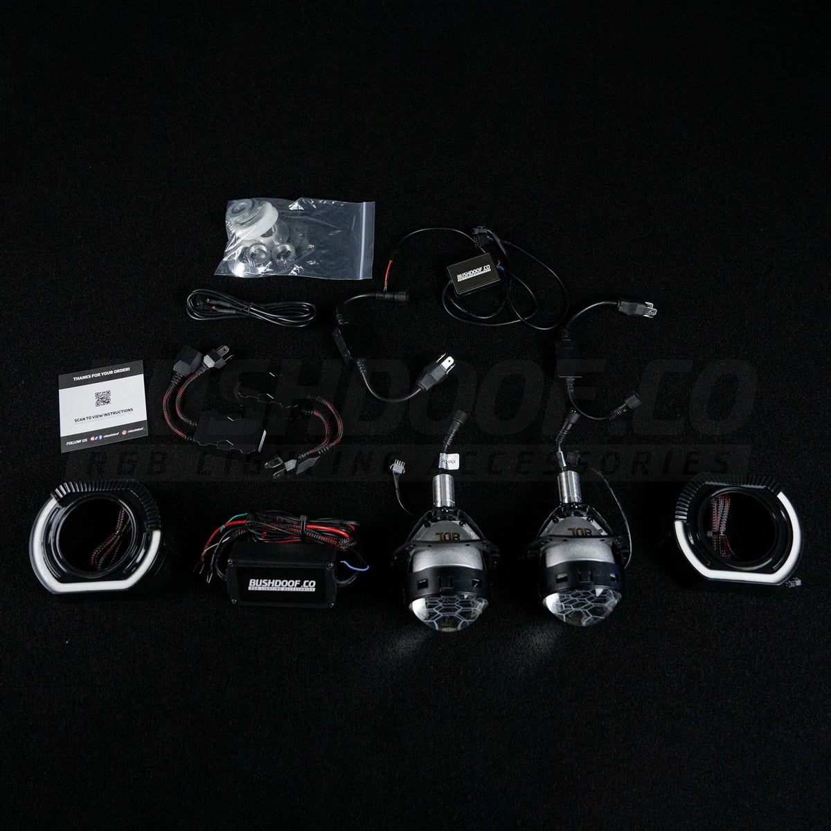 Bi-LED 'Angry Eye' Headlight Retrofit DIY Kit