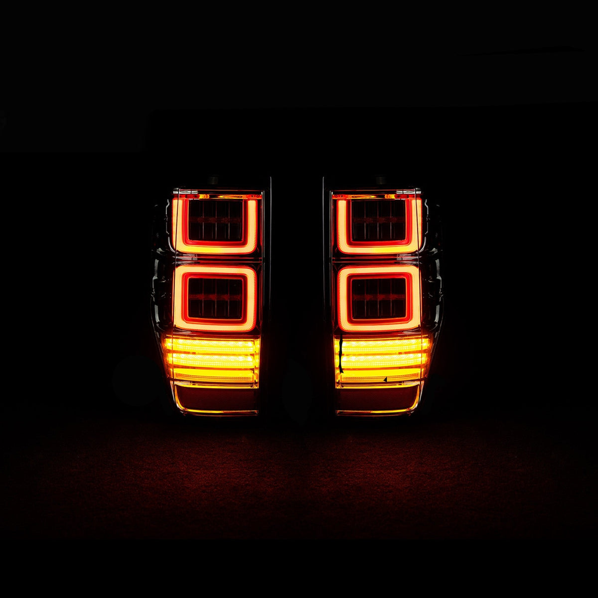 Blacked Out Halo LED Tail Lights for Ford Ranger