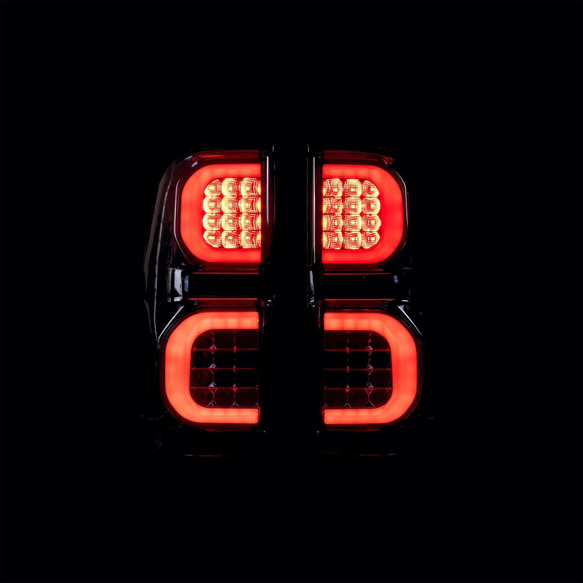 Blacked Out LED Tail Lights for N70 Hilux (GR Style)